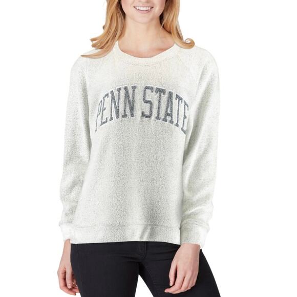 Women's Size S Pressbox Gray Penn State Nittany Lions Helena Comfy Sweatshirt - Picture 1 of 8